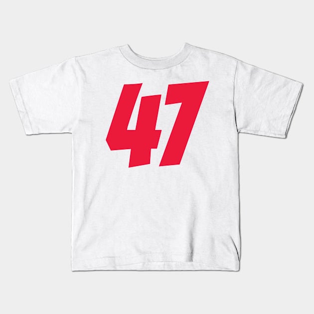 Mick Schumacher 47 - Driver Number Kids T-Shirt by GreazyL